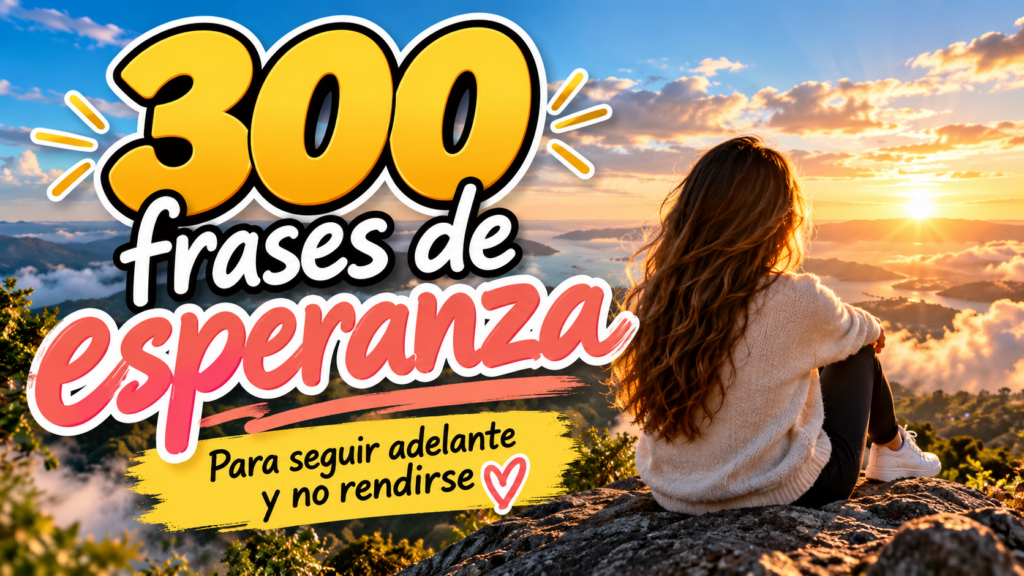 300 frases de esperanza para seguir adelante y no rendirse