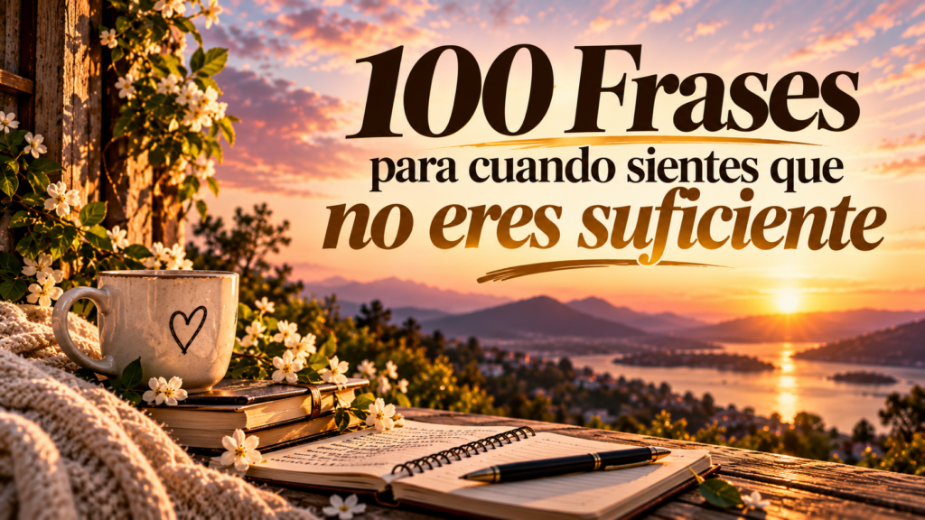 100 frases para cuando sientes que no eres suficiente
