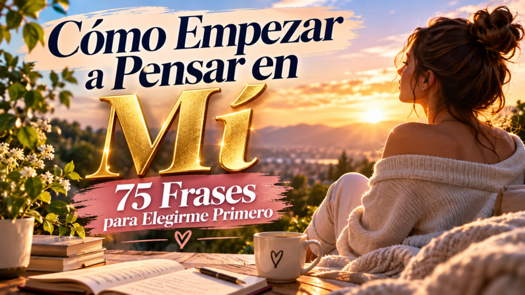 Cómo empezar a pensar en mí - 75 frases para elegirme primero