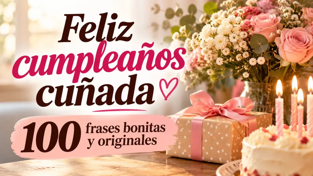 Feliz cumpleaños cuñada: 100 frases bonitas y originales